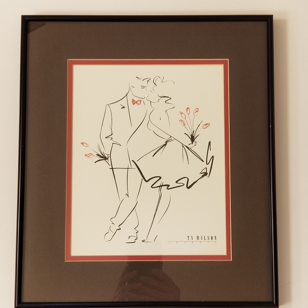 🔻REDUCED❣ TY Wilson Secret 13" x 15" metal frame print Christmas Gift